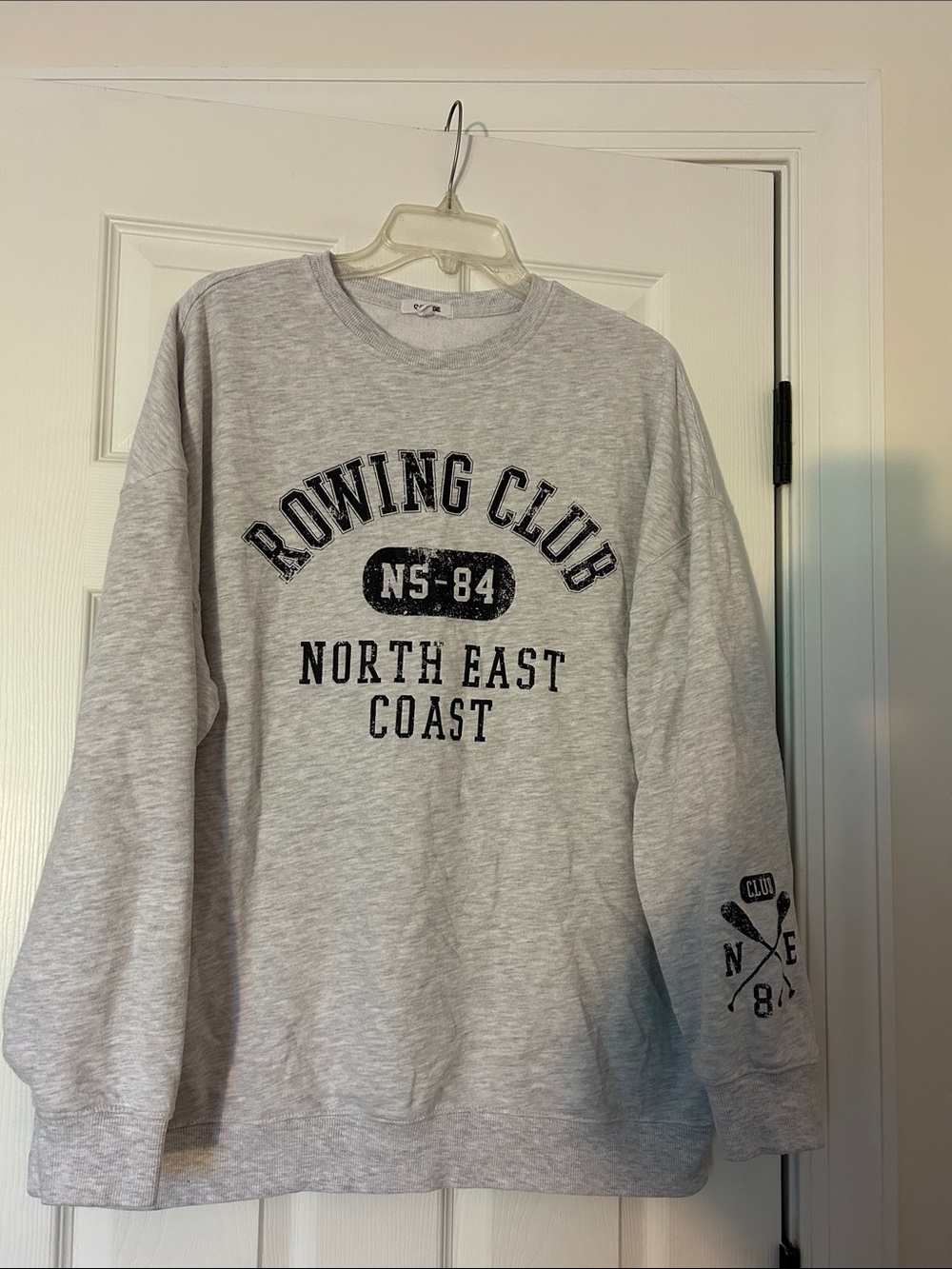Garage Light Gray "Rowing Club" Pullover Sweatshirt
